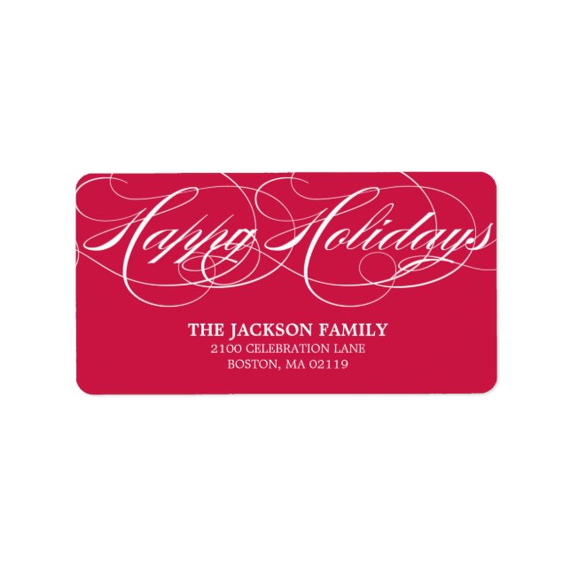 GRACEFUL SCRIPT | HOLIDAY ADDRESS LABELS (Front)
