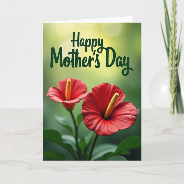 Graceful Script Mothers Day Card (Front)