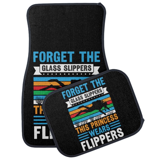 Graceful Scuba Diver in Underwater Bliss Car Floor Mat (Set)