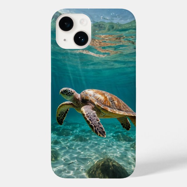 Graceful Sea Turtle Case-Mate iPhone Case (Back)