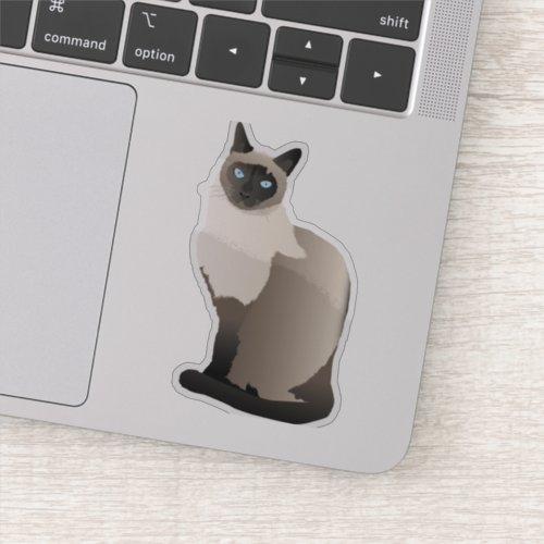 Graceful Siamese Cat Sticker