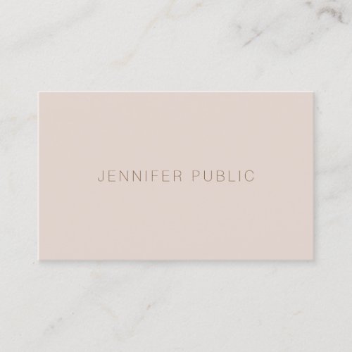 Graceful Simple Plain Professional Modern Luxury Business Card