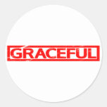 Graceful Stamp Classic Round Sticker