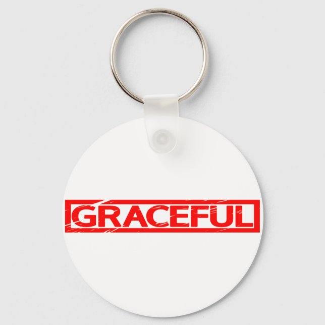 Graceful Stamp Keychain (Front)