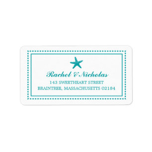 Graceful Starfish Mailing Address Label