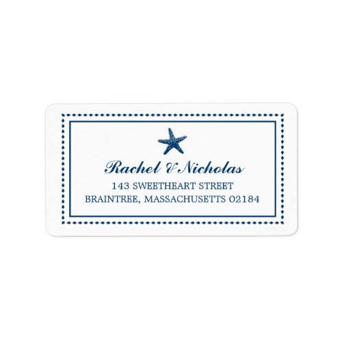 Graceful Starfish  Mailing Address Label