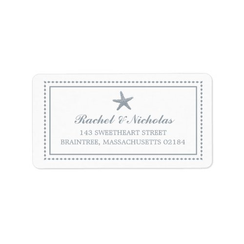 Graceful Starfish  Mailing Address Label