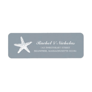 Graceful Starfish Return Address Label