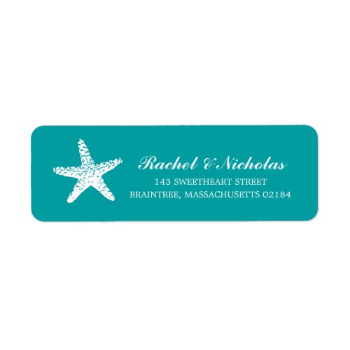 Graceful Starfish  Return Address Label
