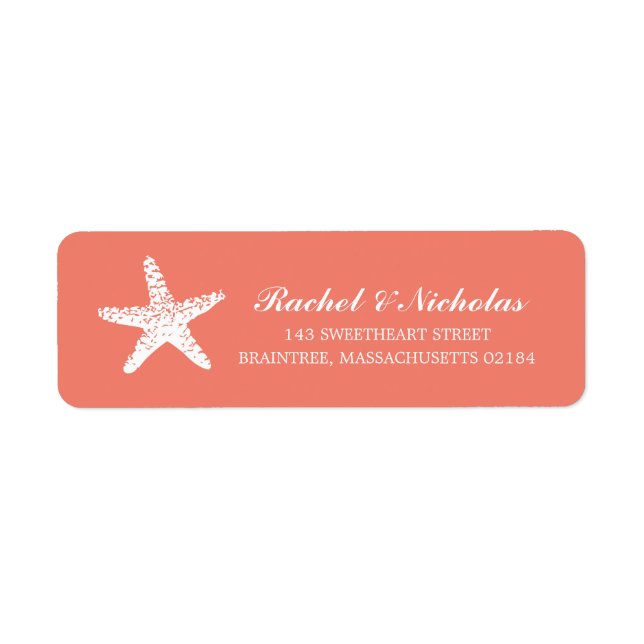 Graceful Starfish | Return Address Label (Front)