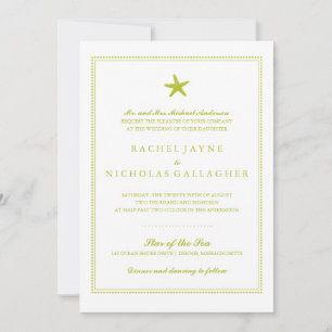 Graceful Starfish Wedding Invitation