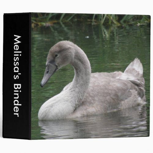 Graceful Swan on the Water Custom Binder