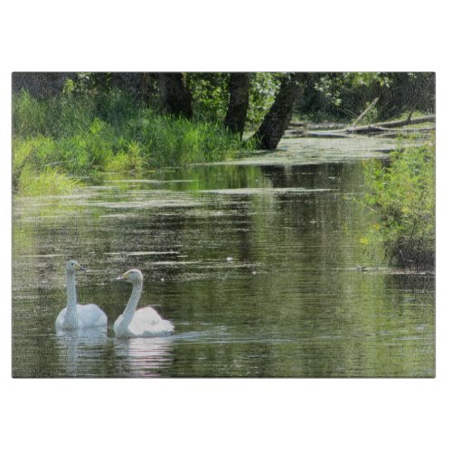 Graceful Swans Cutting Board