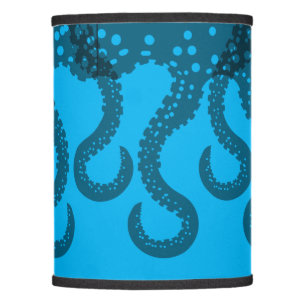 Graceful Tentacles on blue Lamp Shade
