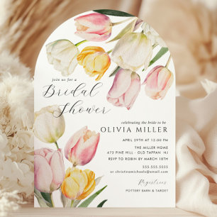 Graceful Tulips Bridal Shower Invitation