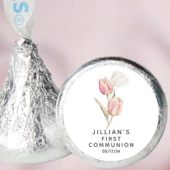 Graceful Tulips First Communion Hershey®'s Kisses® (Creator Uploaded)