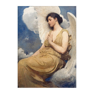 Graceful Winged Figure - Timeless Art on Acrylic