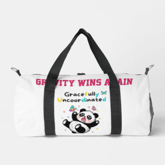 Gracefully Uncoordinated Cute Panda Duffle Bag