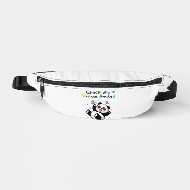 Gracefully Uncoordinated Cute Panda Fanny Pack (Front)
