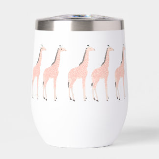 Gracefully Yours Giraffes Thermal Wine Tumbler