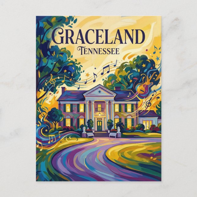 Graceland Tennessee Postcard (Front)