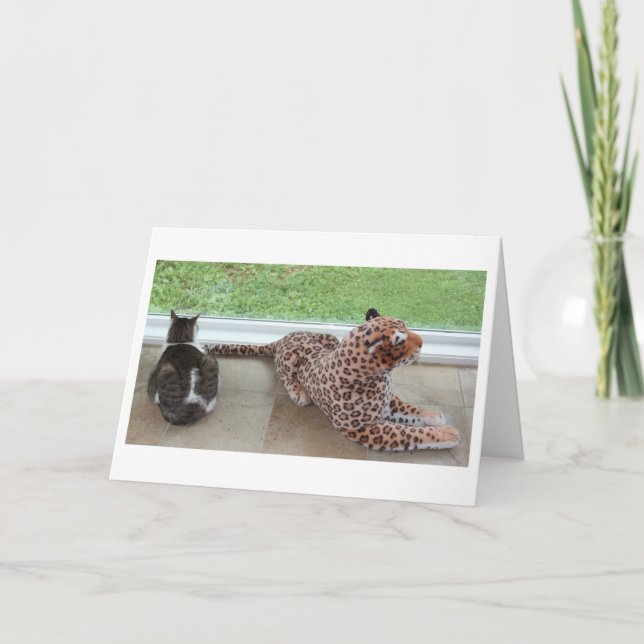 Gracey and Lazy Leopard Card (Front)