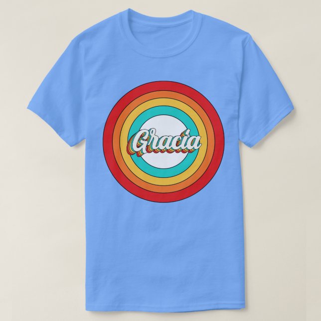 Gracia Name Shirt Vintage Gracia Circle (Design Front)