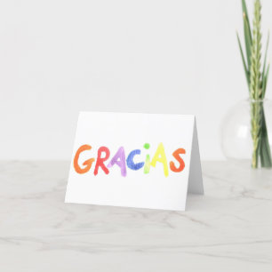 Gracias Letterpress Thank You Card