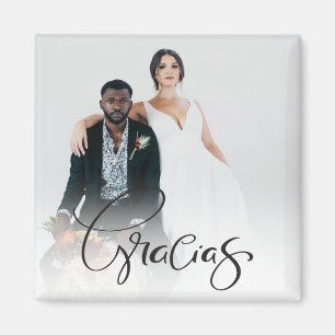 Gracias Photo Thank You Favor Magnet