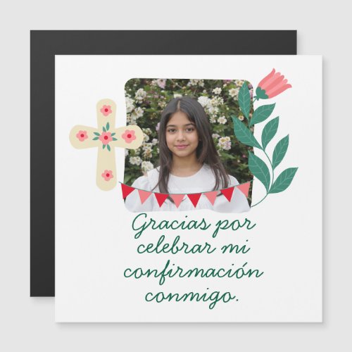 Gracias por Celebrar Mi Confirmación con Foto 