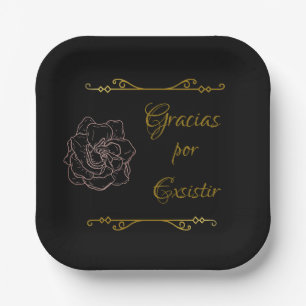 GRACIAS POR EXISTIR GIANT PAPER PLATES