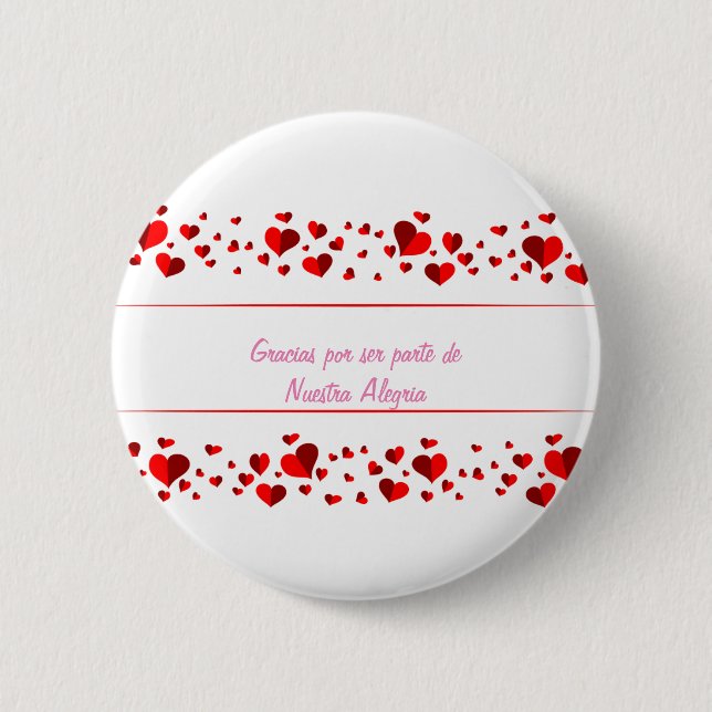 Gracias por ser parte de nuestra alegria  button (Front)