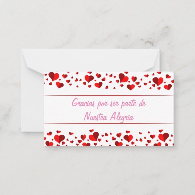 Gracias por ser parte de Nuestra Alegria Note Card (Front)