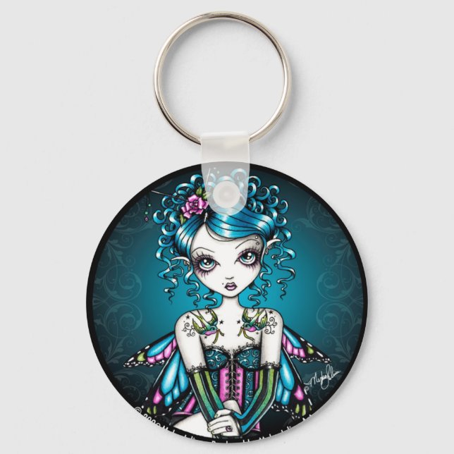 Gracie Couture Swallow Tattoo Fairy Keychain (Front)
