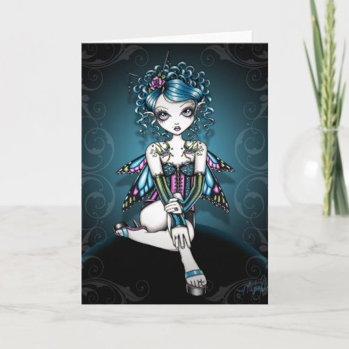 GRACIE Gothic Couture Corset Fairy Card