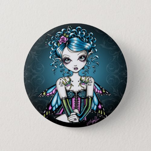 Gracie Gothic Couture Fairy Pinback Button