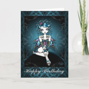 "Gracie" Gothic Couture Swallow Fairy Card