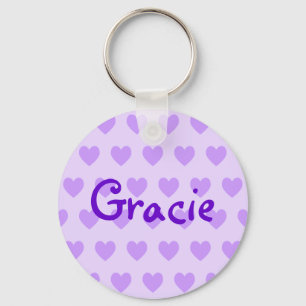 Gracie in Purple Keychain