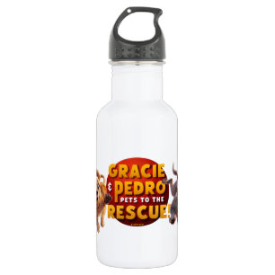 Gracie & Pedro Adventure Awaits Stainless Steel Water Bottle