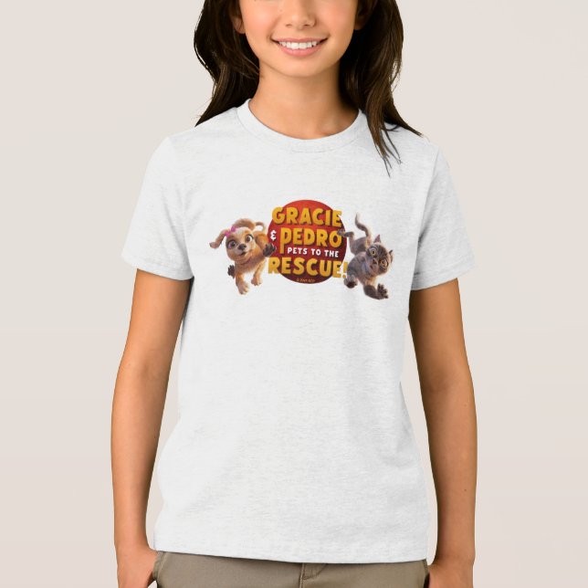 Gracie & Pedro Adventure Awaits Tri-Blend Shirt (Front)