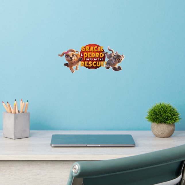 Gracie & Pedro Adventure Awaits Wall Decal (Home Office 2)