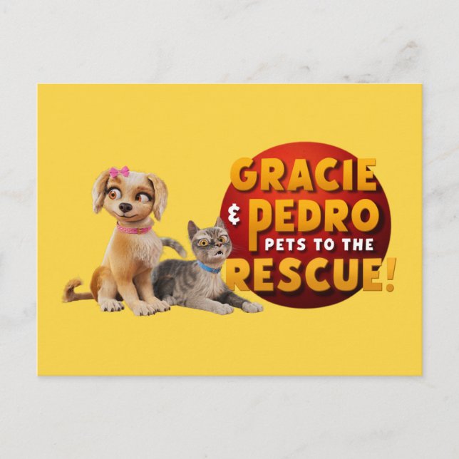 Gracie & Pedro Dynamic Duo Postcard (Front)