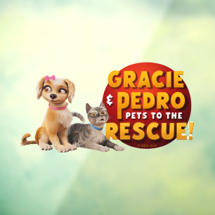 Gracie & Pedro Dynamic Duo Window Cling