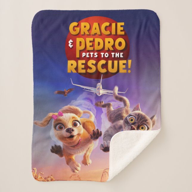 Gracie & Pedro: Pets to the Rescue! Sherpa Blanket (Front)