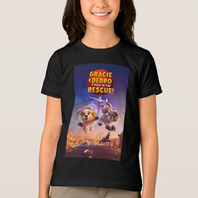 Gracie & Pedro: Pets to the Rescue! Tri-Blend Shirt (Front)