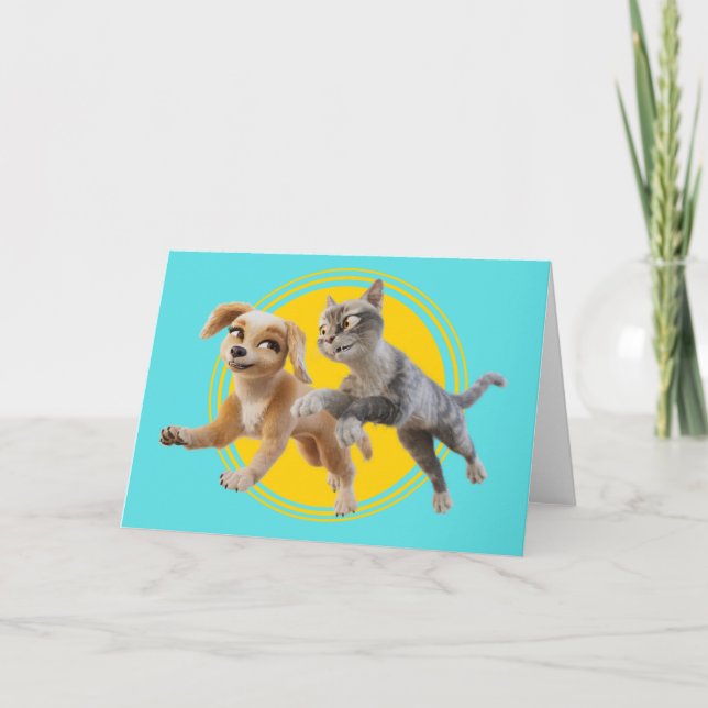 Gracie & Pedro Unleashed Card (Front)