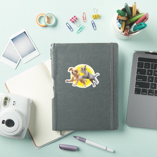 Gracie & Pedro Unleashed Sticker (iPad Cover)