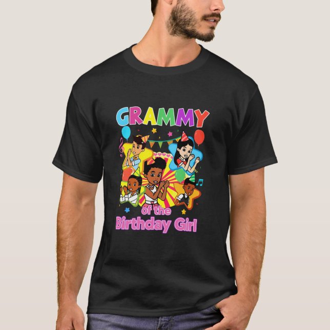 Gracie s Corner Grammy Of The Birthday Girl Dolls  T-Shirt (Front)