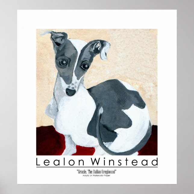 Gracie, The Italian Greyhound Poster (Front)