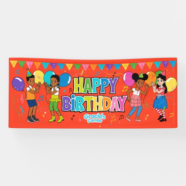 Gracie's Corner Birthday Banner (large) (Horizontal)